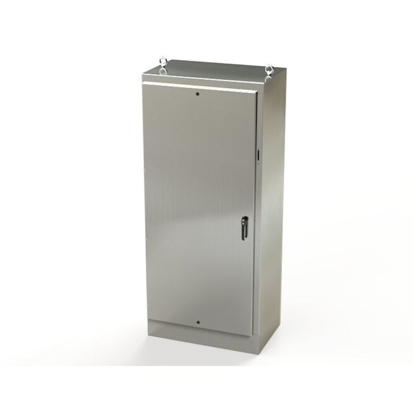 Saginaw Control & Engineering 3 Point Latch with Coinproof/Padlock Handle Electrical Enclosures, 90 in H, 24 in D, 39-1/2 in W SCE-90XM4024SS - main